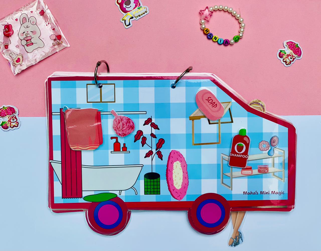 Truck-style Barbie book ā unique & travel-friendly