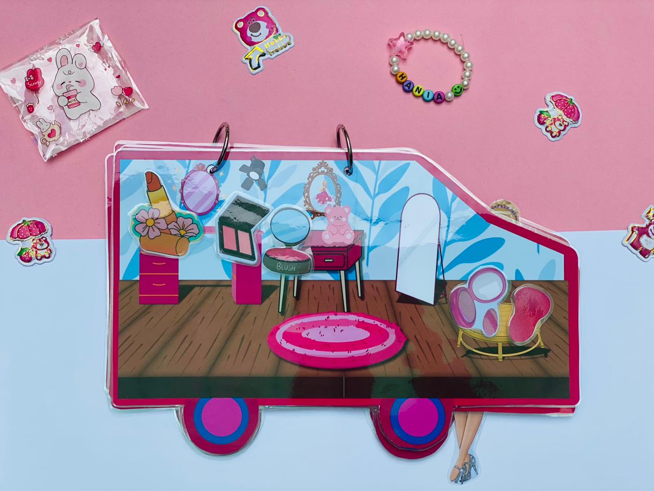 Truck-style Barbie book ā unique & travel-friendly