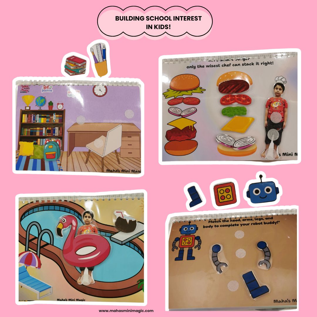 BACK TO SCHOOL REUSEABLE STICKER BOOK WITH YOUR KID STICKER!