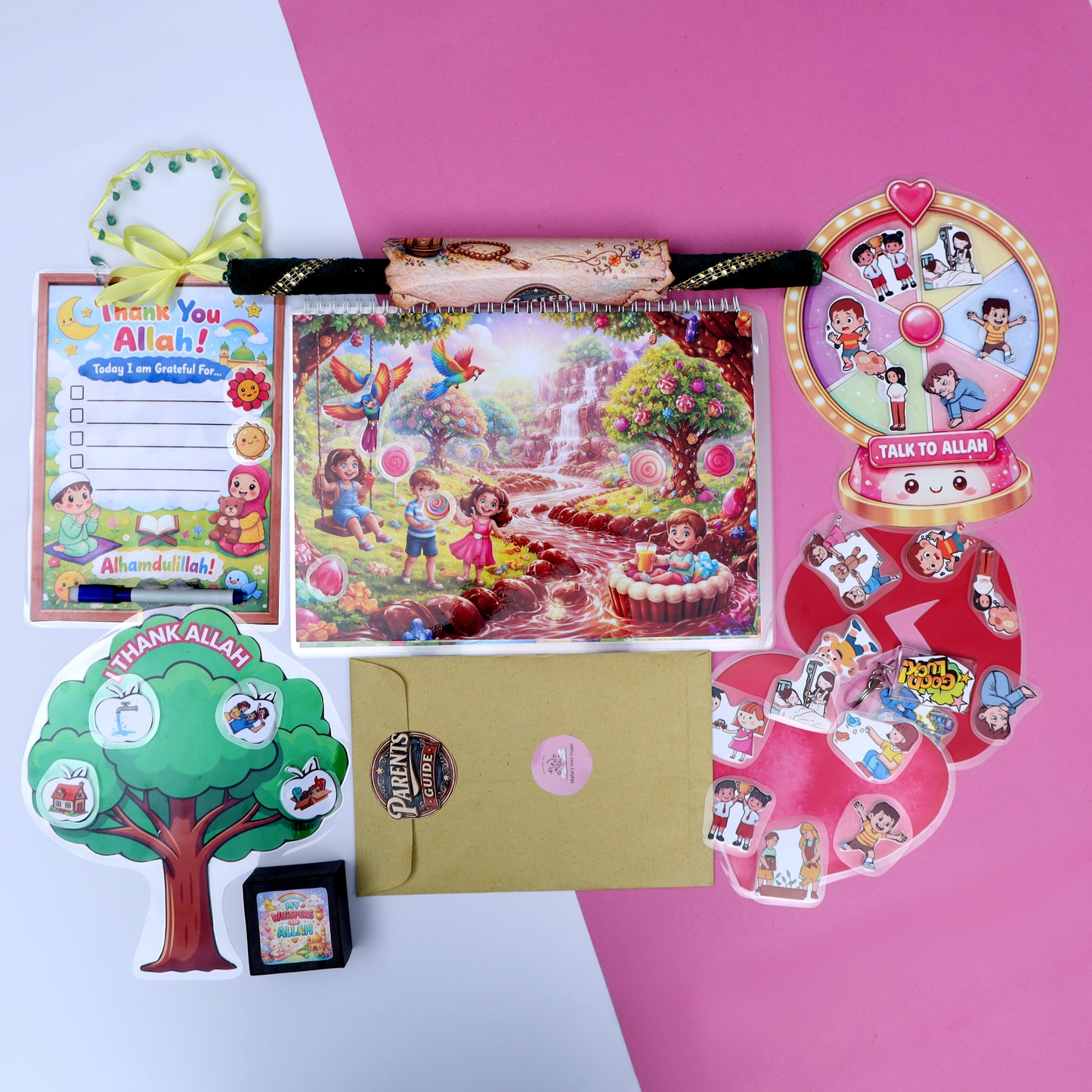 Little Hearts With Allah Box