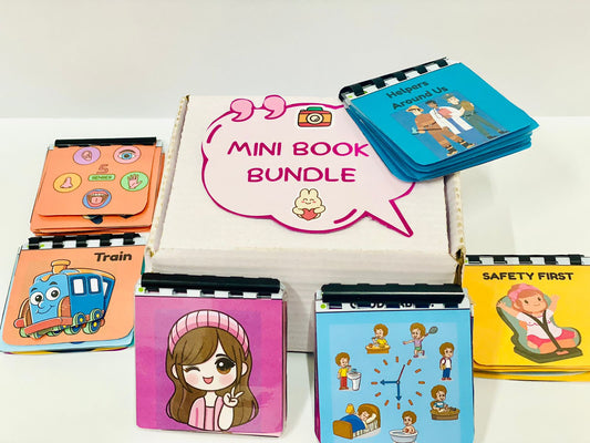 7 Mini Books Bundle With Reusebale Stickers