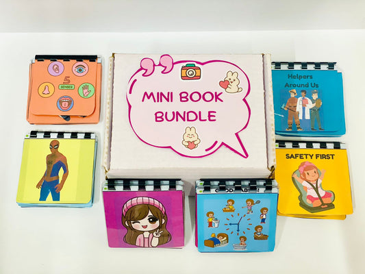 7 Mini Books Bundle With Reusebale Stickers