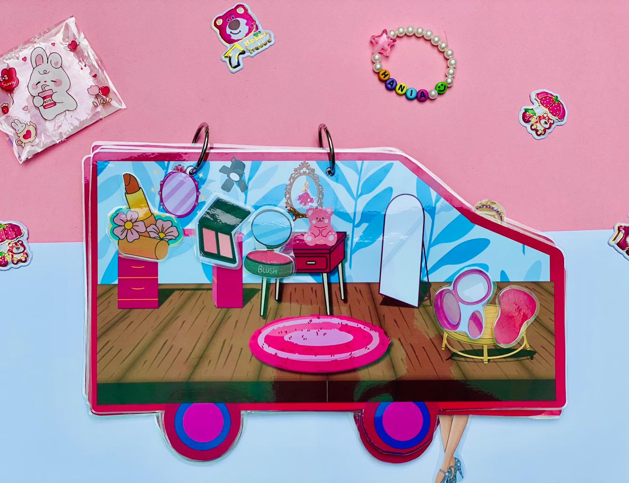Truck-style Barbie book – unique &amp; travel-friendly