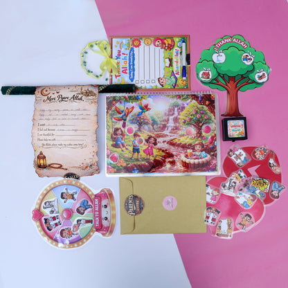 Little Hearts With Allah Box